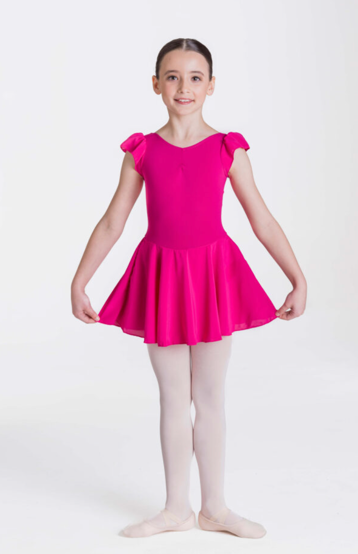Studio 7 Cap Sleeve Chiffon Dress